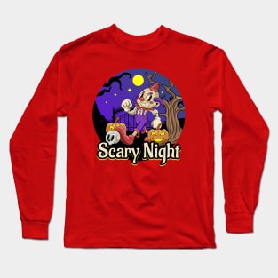 Clown Scary Night Halloween Long Sleeve T-Shirt